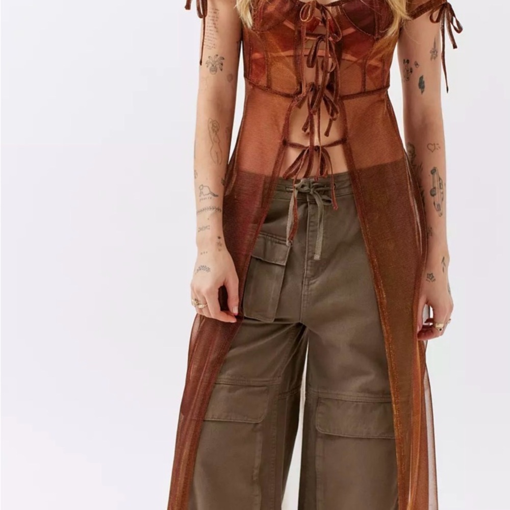 Mesh Corset Robe - Picture 3 of 6